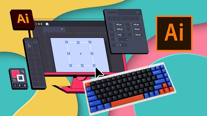 Phím tắt AI (Adobe Illustrator) cho người mới – Dễ nhớ, dễ dùng