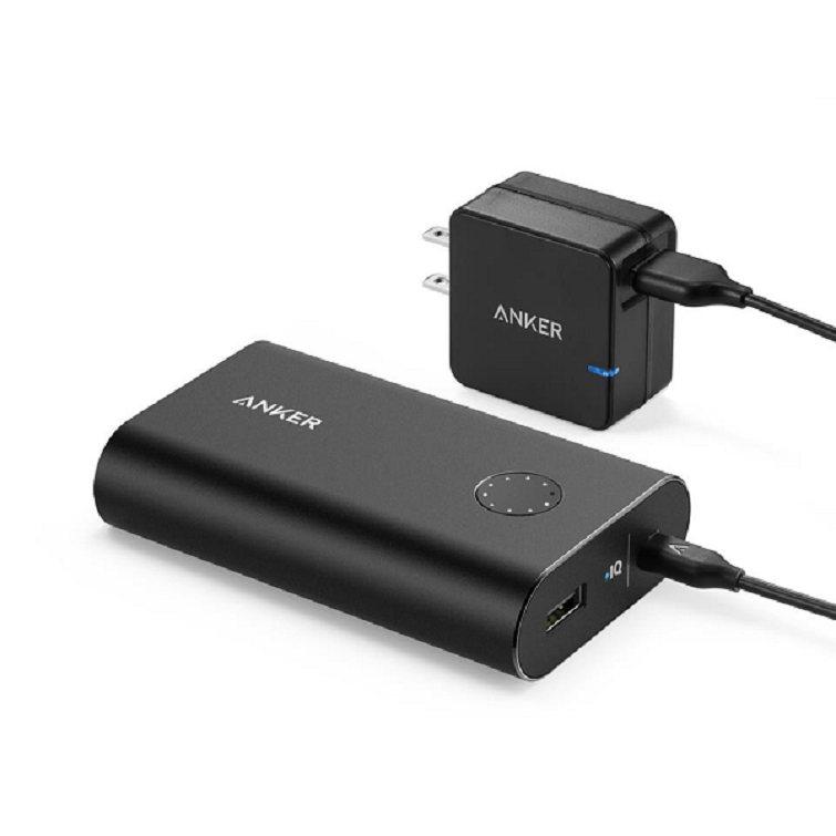 Pin dự phòng Anker PowerCore+ 10050, kèm sạc tường 18w Quick Charge 2.0 - B1310