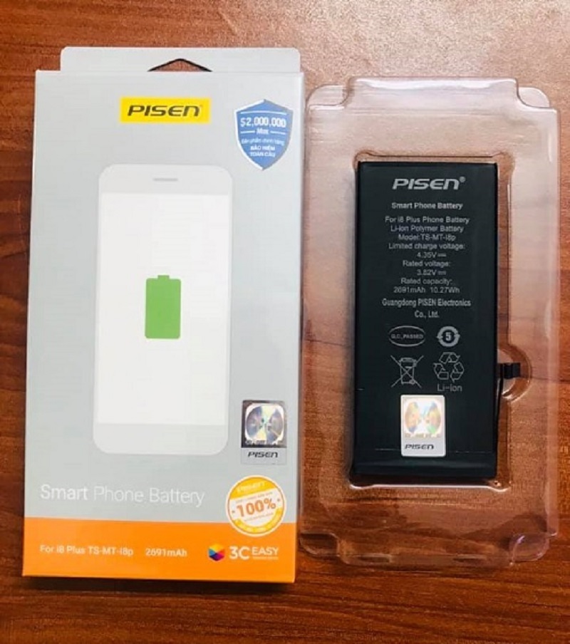 Tại sao nên chọn Pin Pisen For iPhone i8 Plus - 2691mAh?