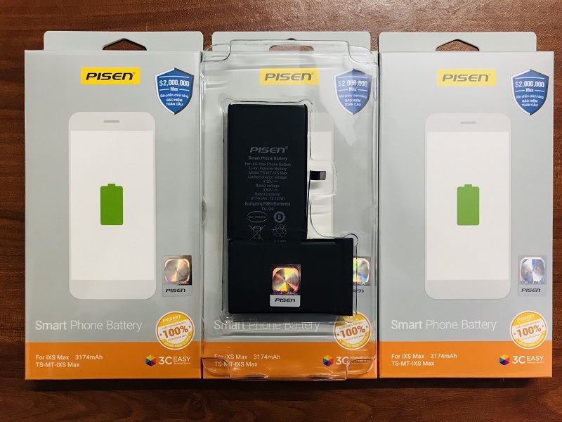 Các thông số của pin Pisen iPhone iXs Max - 3174 mAh