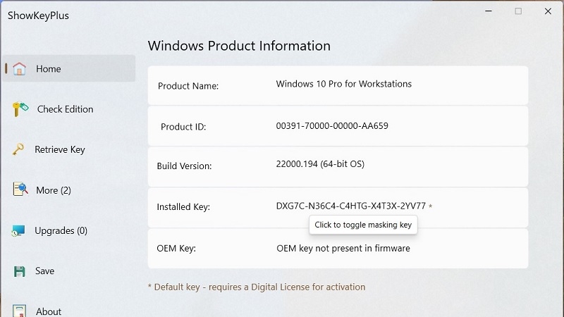 Mẹo sử dụng ShowKeyPlus nâng cao Mẹo sử dụng ShowKeyPlus nâng cao