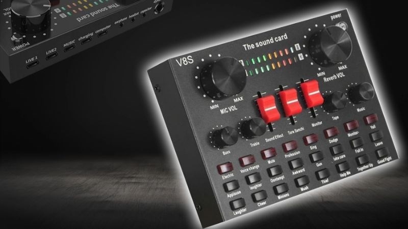 Sound Card dùng để thu âm, livestream