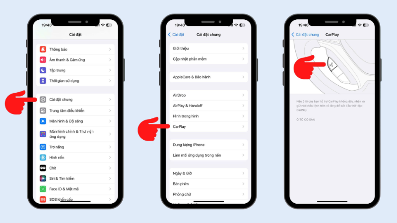 Sử dụng Apple CarPlay kết nối điện thoại với ô tô