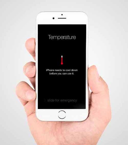 Sửa iPhone báo nhiệt độ cao