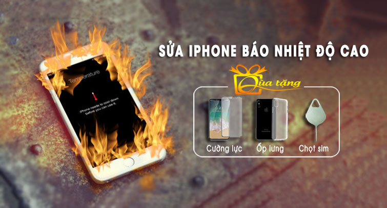 sửa iphone báo nhiệt độ cao tại đà nẵng