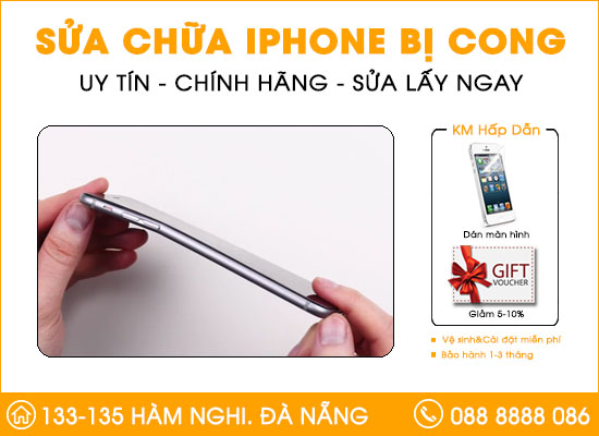 Sửa Iphone bị cong tại Đà Nẵng