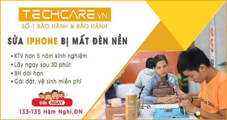 sửa iphone bị mất đèn nền tại đà nẵng