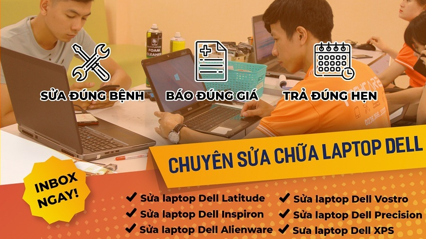Techcare chuyên sửa chữa laptop Dell uy tín lấy ngay tại Đà Nẵng