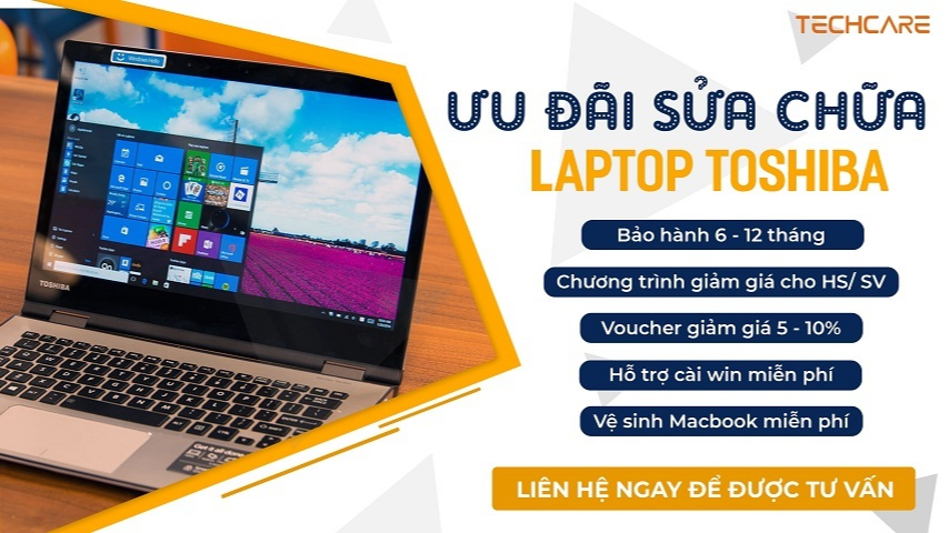 Ưu đãi khi sử dụng dịch vụ sửa chữa Toshiba tại Techcare