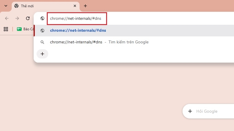 Xóa bộ nhớ đệm DNS trên Chrome bước 1 Xóa bộ nhớ đệm DNS trên Chrome bước 1