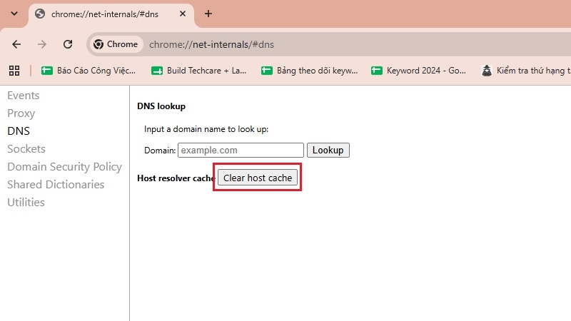 Xóa bộ nhớ đệm DNS trên Chrome bước 2 Xóa bộ nhớ đệm DNS trên Chrome bước 2