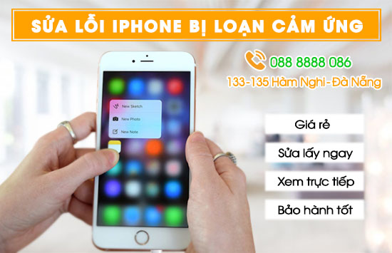 Sửa lỗi Iphone bị loạn cảm ứng tại Đà Nẵng