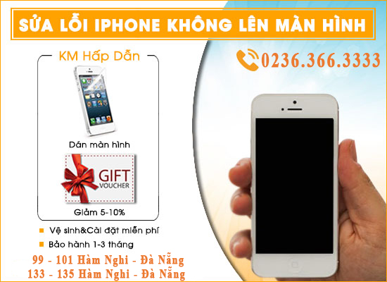 Sữa lỗi iPhone không lên màn hình tại Đà Nẵng