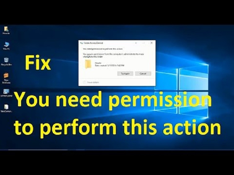 Mẹo sửa lỗi you need permission to perform this action hiệu quả