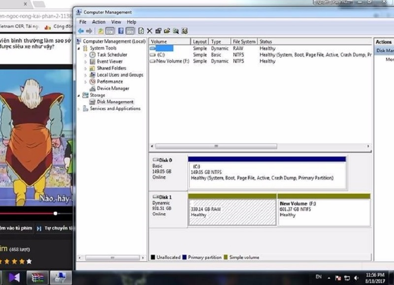 Sửa lỗi ổ cứng bị lỗi định dạng Raw bằng Minitool Partition Wizard