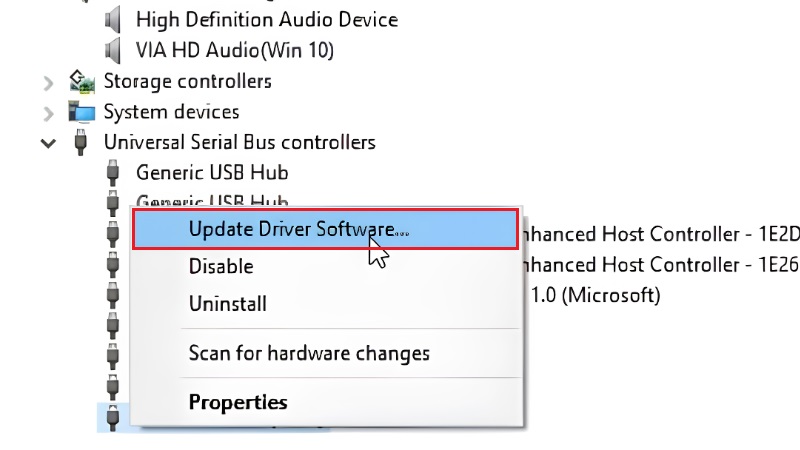 Cập nhật driver thủ công bước 3 Cập nhật driver thủ công bước 3