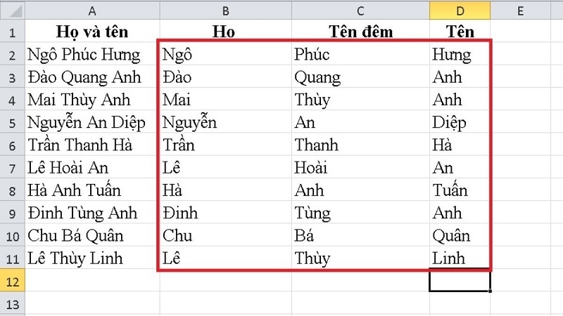 Tại sao nên tách chữ trong Excel?