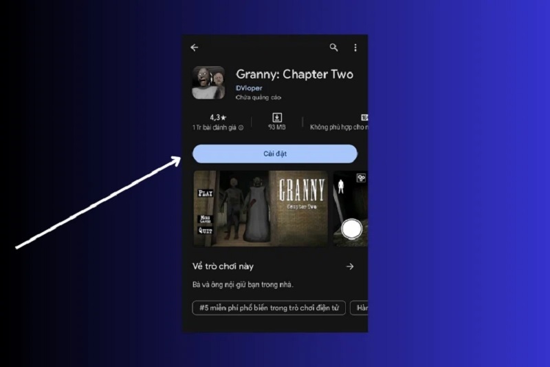 Nhấn vào nút Cài đặt