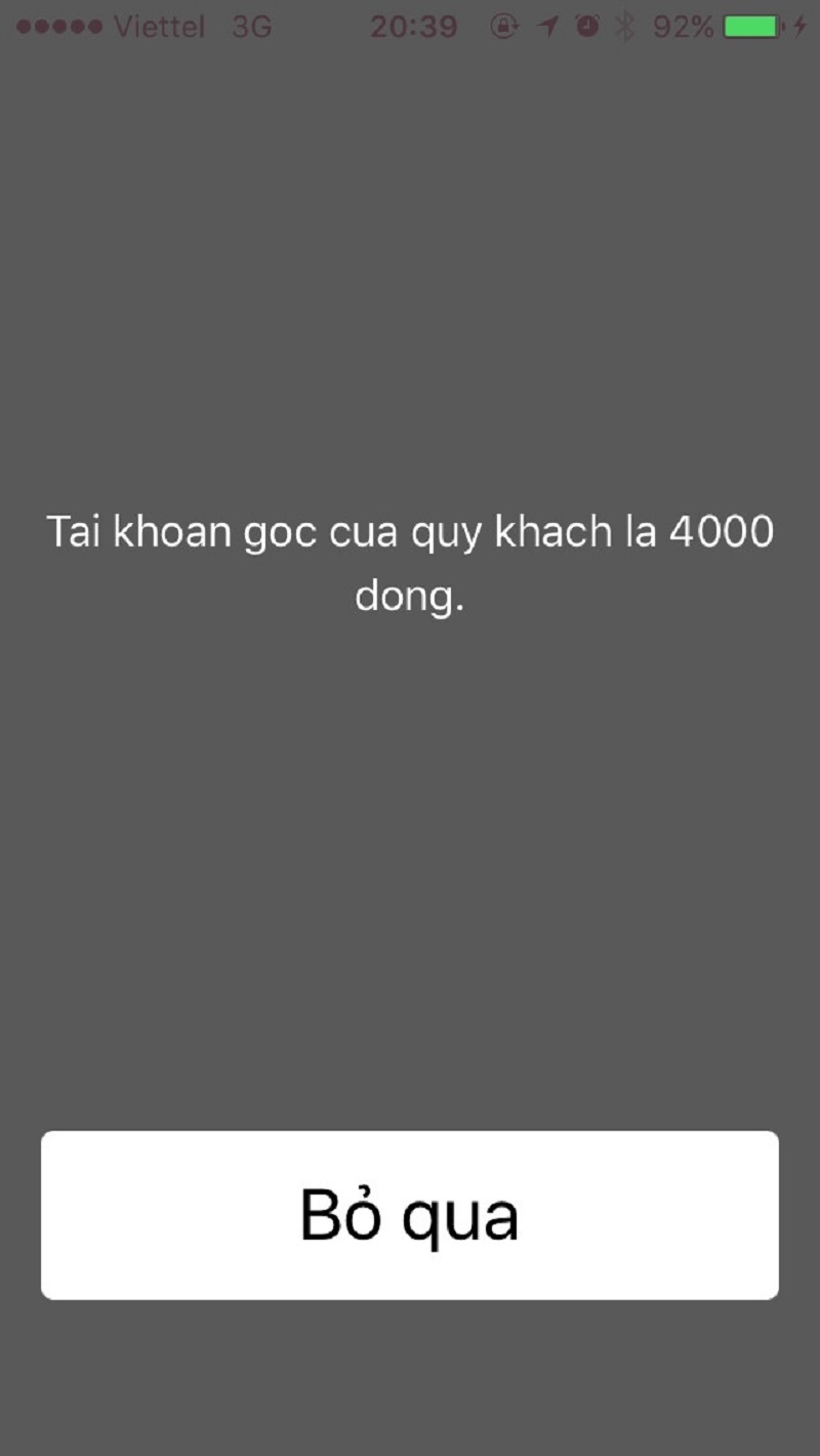 Kiểm tra số dư tài khoản