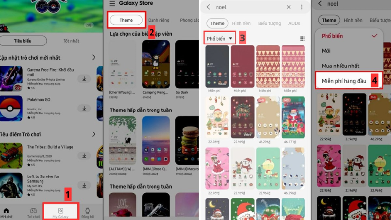 Tải Thêm Theme Từ Galaxy Store