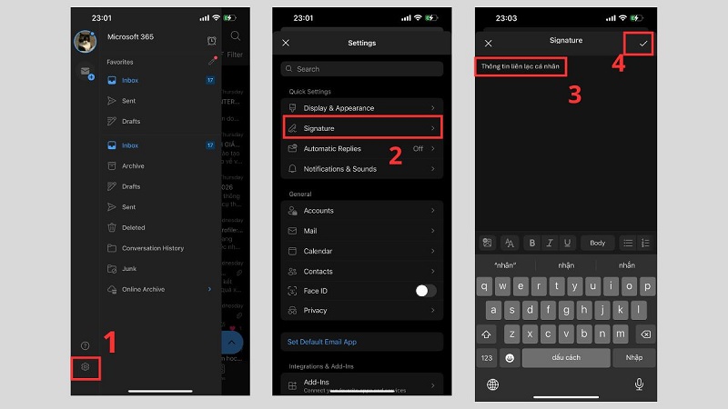 Hướng dẫn các bước chỉnh sửa chữ ký trên Outlook Hướng dẫn các bước chỉnh sửa chữ ký trên Outlook