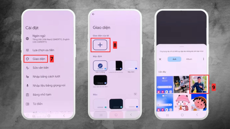 Tạo theme mới và thêm ảnh