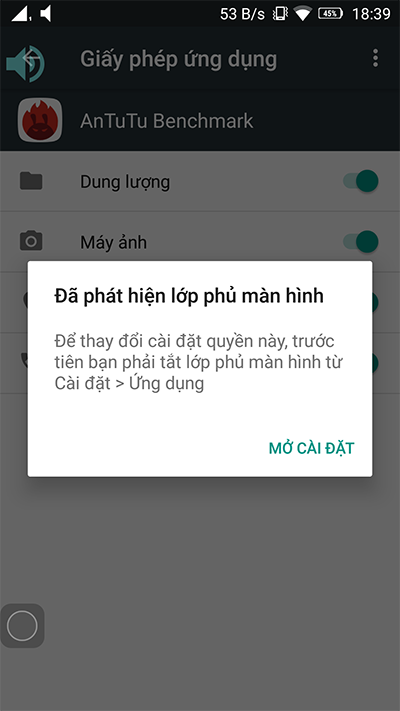 Tắt lớp phủ màn hình samsung j7