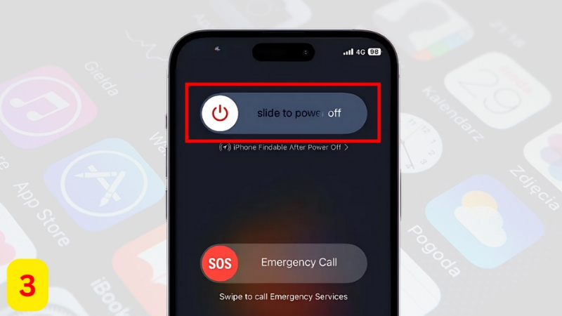 Tắt nguồn iPhone 13 bằng AssistiveTouch