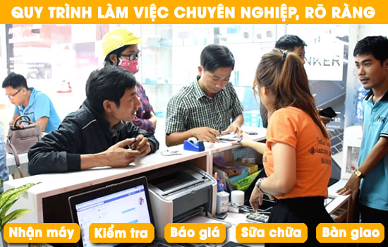 Quy trình sửa chữa chuyên nghiệp tại Techcare