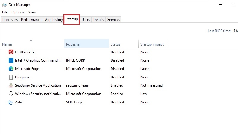 Tắt bớt ứng dụng khởi động cùng Windows bước 2 Tắt bớt ứng dụng khởi động cùng Windows bước 2