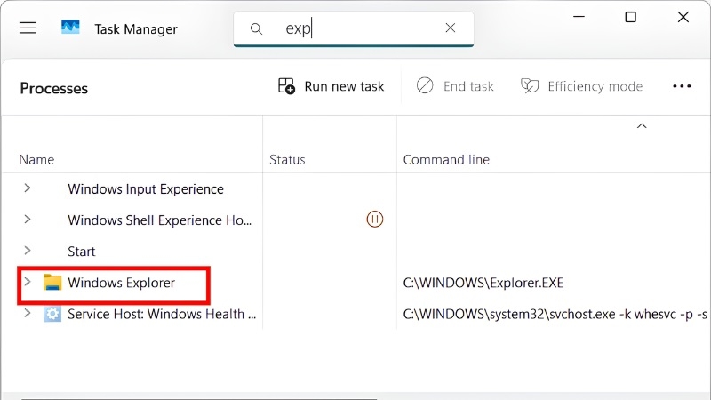Khởi động lại Windows Explorer trên Windows 11 bước 1 Khởi động lại Windows Explorer trên Windows 11 bước 1