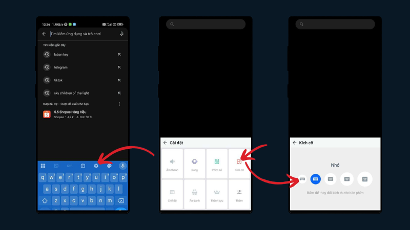 Thay Đổi Kích Thước Bàn Phím điện thoại xiaomi