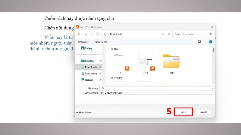 Lưu file PDF mới sau khi sắp xếp lại thứ tự trang Lưu file PDF mới sau khi sắp xếp lại thứ tự trang