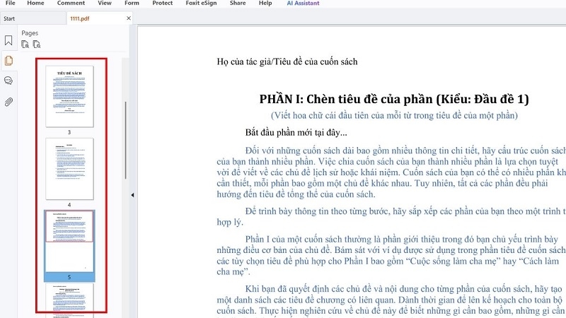 Xem trước bố cục bằng Page Thumbnails Xem trước bố cục bằng Page Thumbnails
