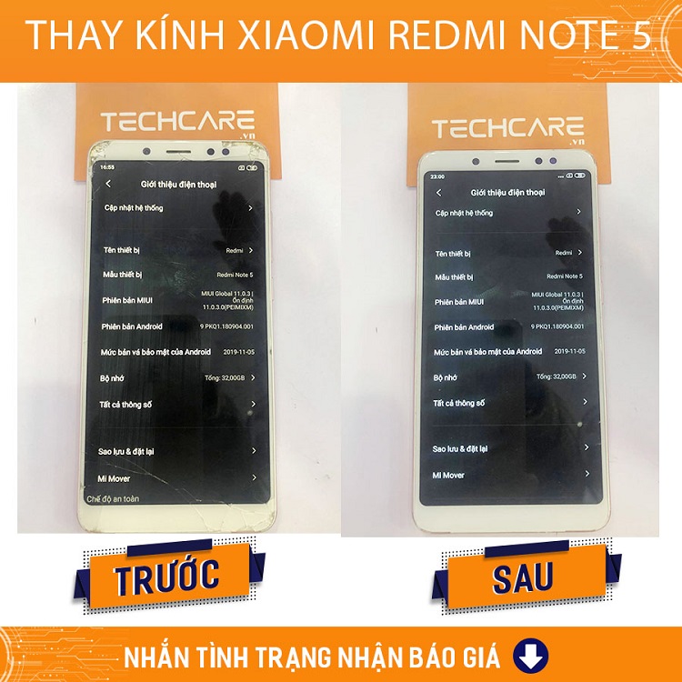 Tại sao nên thay mặt kính Xiaomi Đà Nẵng tại Techcare?