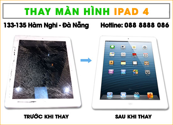 Thay màn hình Ipad 4 tại Đà Nẵng