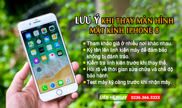 Màn hình mặt kính iPhone 8