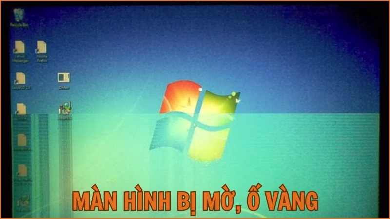Màn hình laptop tự dưng bị mờ, bị ố vàng