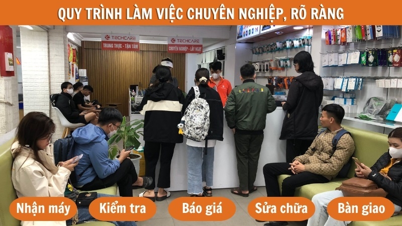 Quy trình thay màn hình laptop Asus tại Techcare