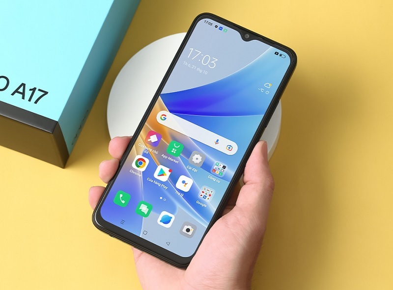 Thay màn hình OPPO A17 chính hãng tại Tín Long Mobile