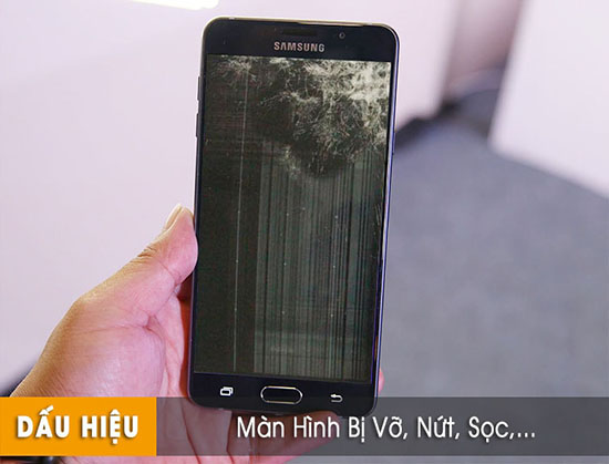 Thay màn hình Samsung bị vỡ, nứt, sọc