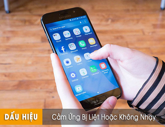 Thay màn hình Samsung bị liệt cảm ứng