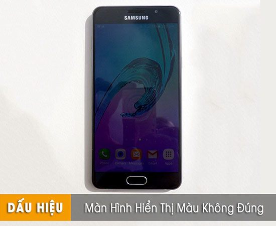 Thay màn hình Samsung lỗi hiển thị sai màu