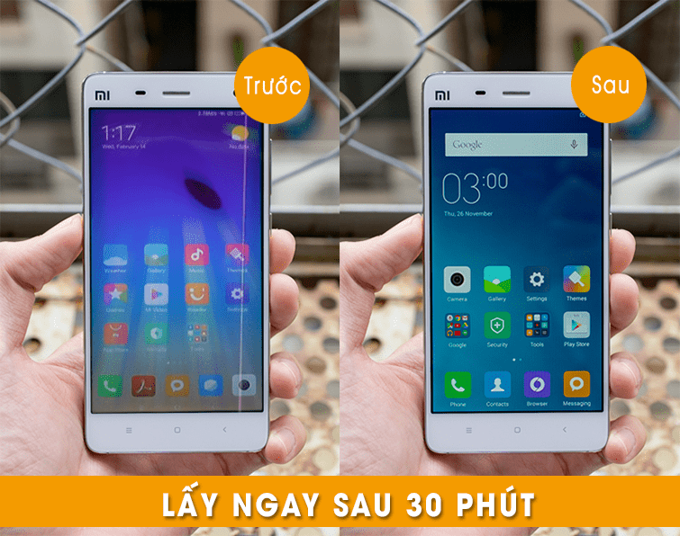 thay màn hình xiaomi mi4