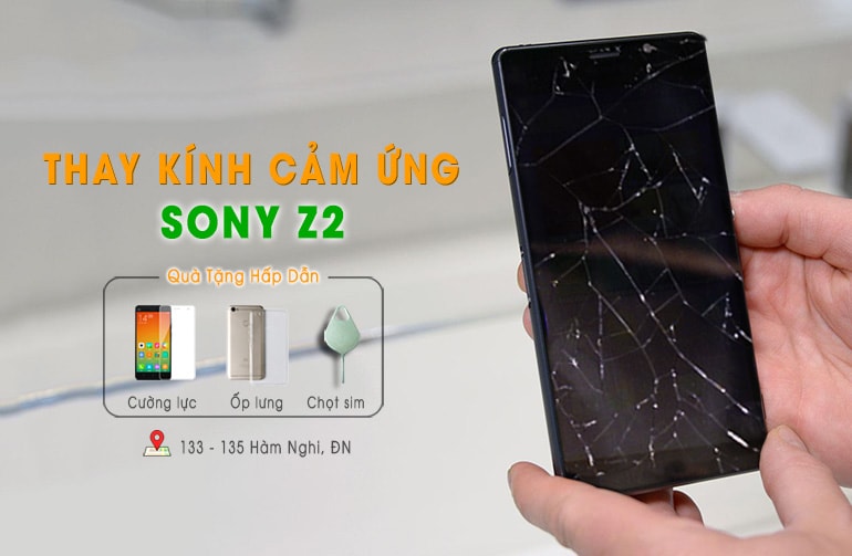 thay mặt kính cảm ứng sony z2