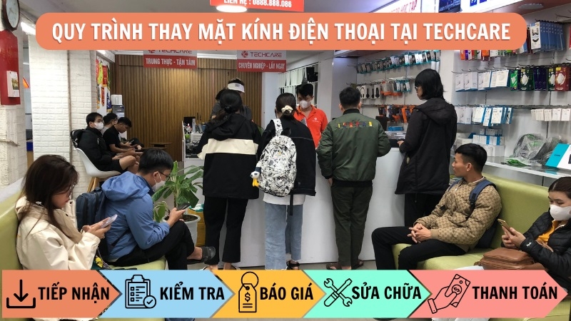 Quy trình thay mặt kính điện thoại chuẩn xác