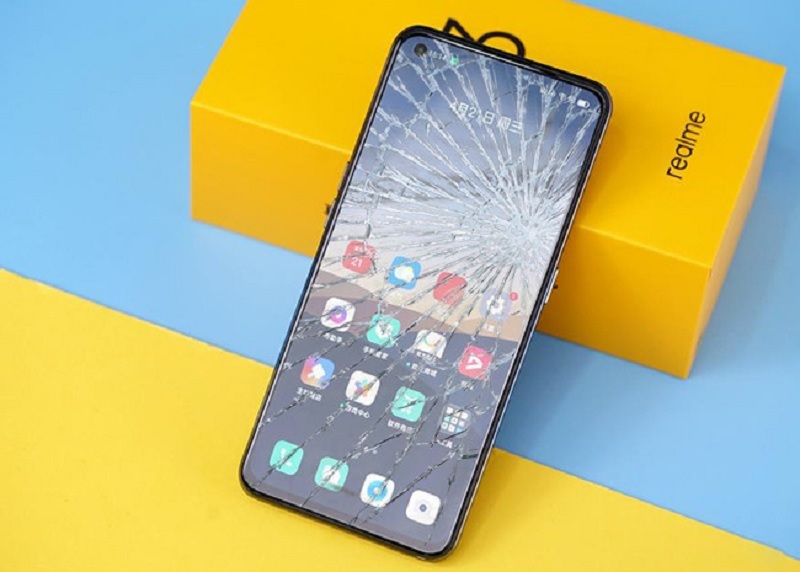 Những biểu hiện mặt kính Realme Q3 bị hỏng