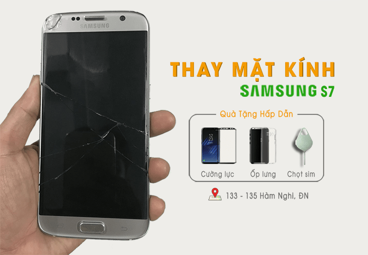 thay mặt kính samsung galaxy s7