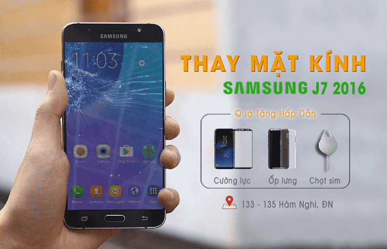thay mặt kính samsung j7 2016 giá rẻ đà nẵng