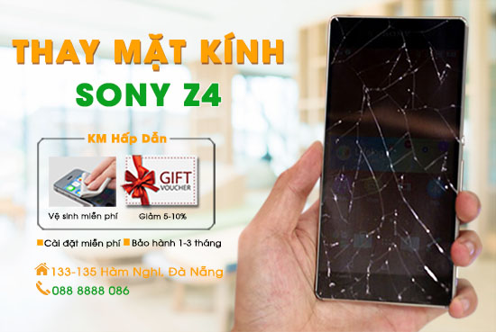 Thay mặt kính Sony Z4 chính hãng Đà Nẵng